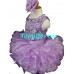 high glitz glittering rhinestone and bugle beads beaded Infant/toddler/baby/children/kids/ pageant and formal  DressG090A